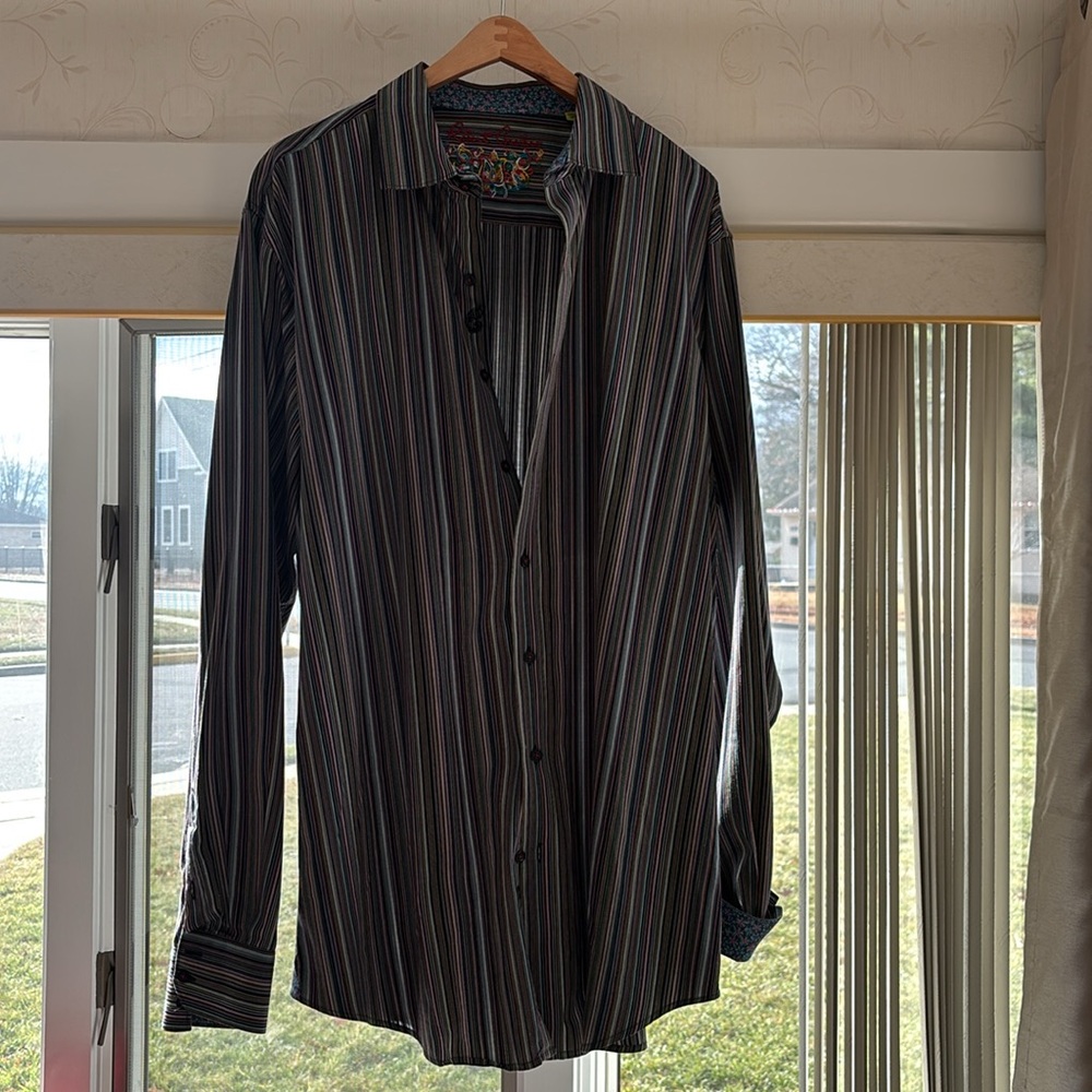 Robert Graham PinStrip Men’s Shirt. 1X Tall. Worn just once.